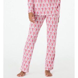 Roller Rabbit Women's Pink Monkey Pajama Pants Size Medium